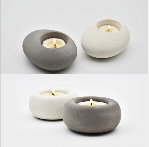 Cobblestone Candlestick: Flavorful Aromas for Home Decor