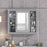 Stylish Wall-Mounted Bathroom Cabinet & Mirror – Elegance Redefined