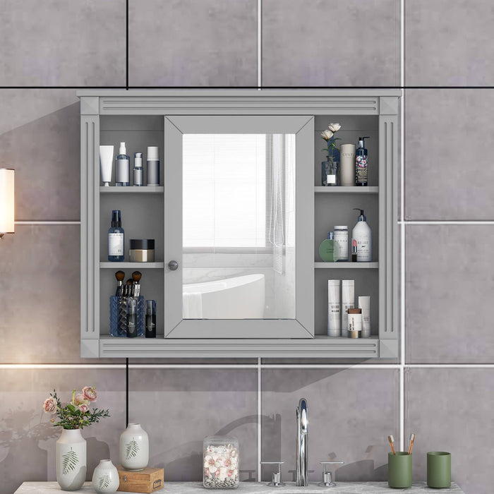Stylish Wall-Mounted Bathroom Cabinet & Mirror – Elegance Redefined