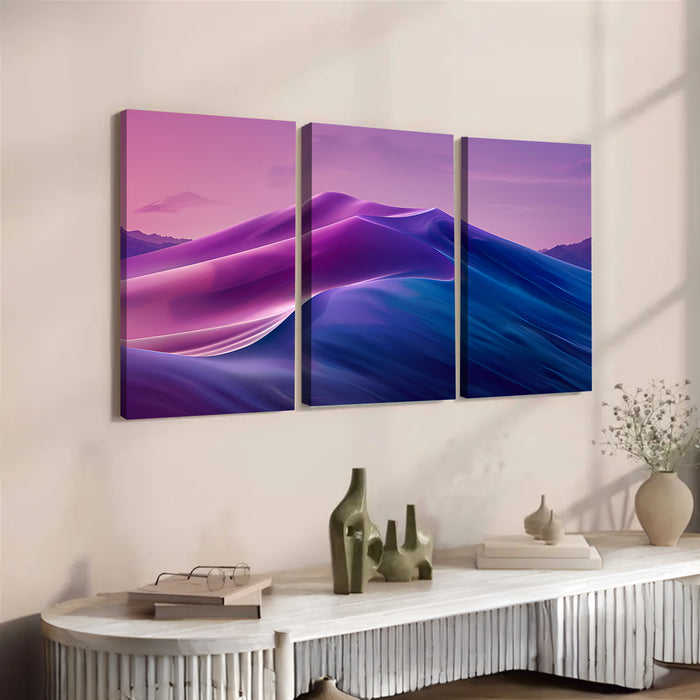 Custom Modern Art Triptych for Living Room by POD Creations