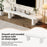White Painted TV Stand Cabinet For TV Up To 70 Inch, TV Unit TV Console Table, Wooden Entertainment Center For Living Room, Dining Room, Bedroom