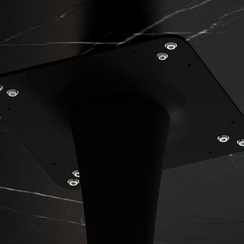 Modern Octagonal Coffee Table - Chic Black Marble Design, Ideal for Small Spaces