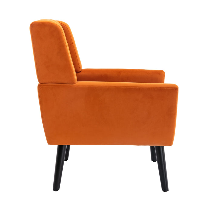 Modern Velvet Ergonomic Accent Chair - Cozy Style for Home