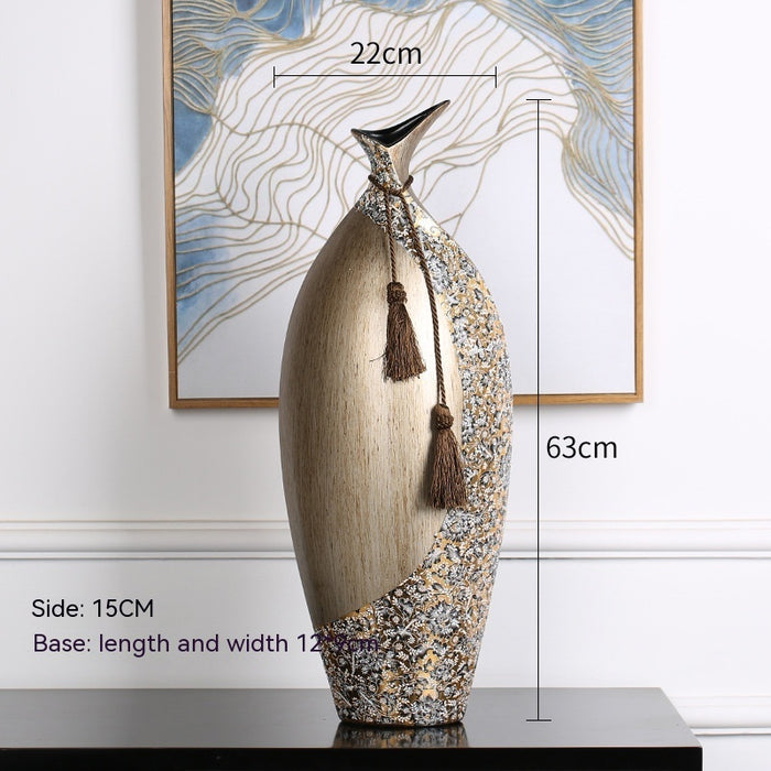 Elegant Resin Vase for Stylish Home Décor - Perfect for Living Rooms