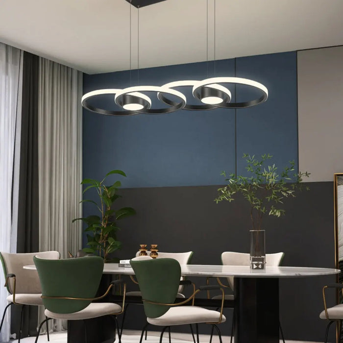 Modern Circular LED Pendant Light – Sculptural Dining & Living Illumination HomeWares – Modern Lighting & Ambience