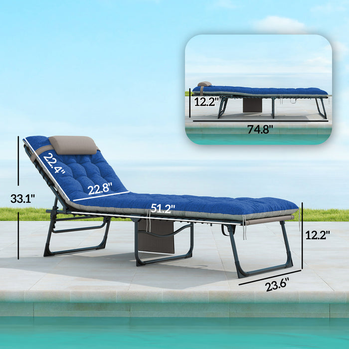 Adjustable Outdoor Chaise Lounge Set – Comfort & Style for Two