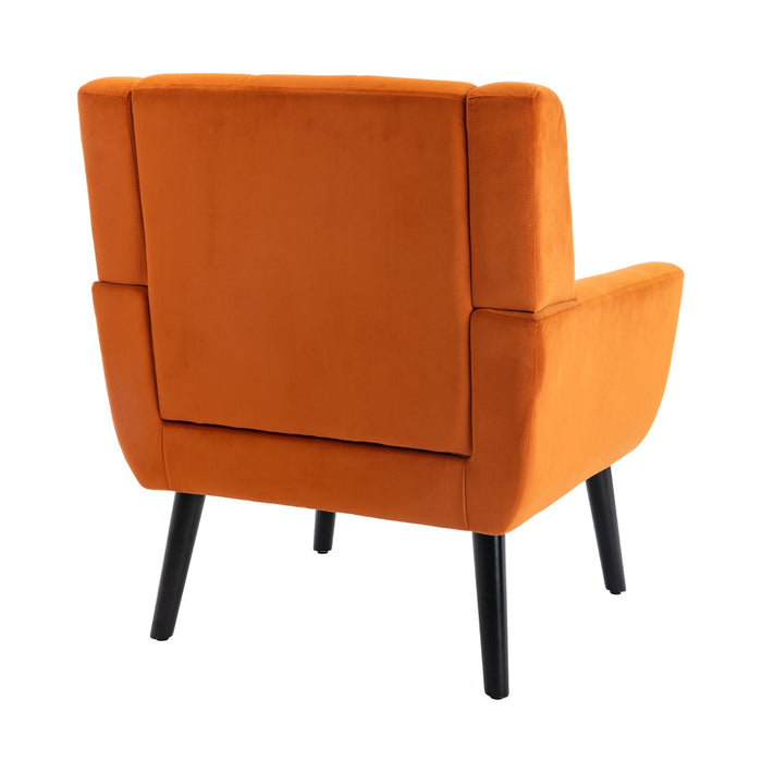 Modern Velvet Ergonomic Accent Chair - Cozy Style for Home
