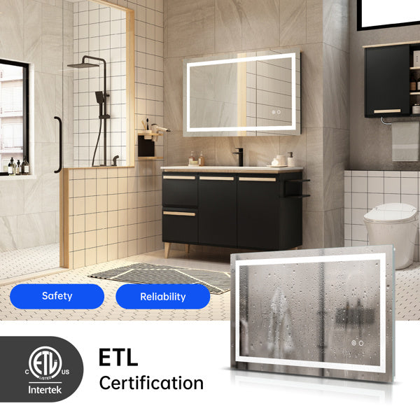 LED Bathroom Mirror with Touch Control & Anti-Fog | Luxurious Upgrade for Home