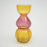 Gleaming Orange Bubble Vase - Unique Handcrafted Elegance