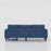 Navy Blue Convertible Sofa with USB & Storage - Space-Saver for Modern Living