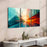 Custom Modern Art Triptych for Living Room by POD Creations
