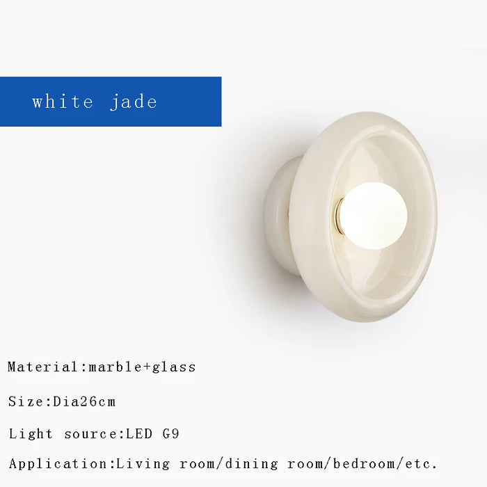 Nordic Natural Jade Wall Sconce – Luxury LED Accent Light