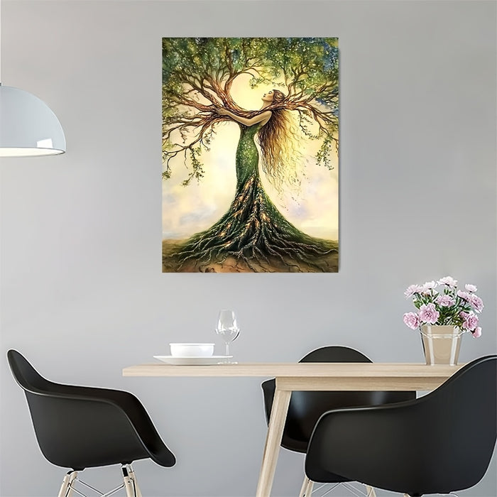 Tree of Life Canvas Art - Framed Nature Wall Decor for Home