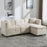 L-Shaped Storage Sofa with Ottoman – Cozy Comfort for Apartments