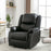 Elderly Recliner Chair – Adjustable Comfort & Storage – Black