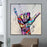 "Vibrant Abstract Graffiti Canvas Art for Urban Spaces"