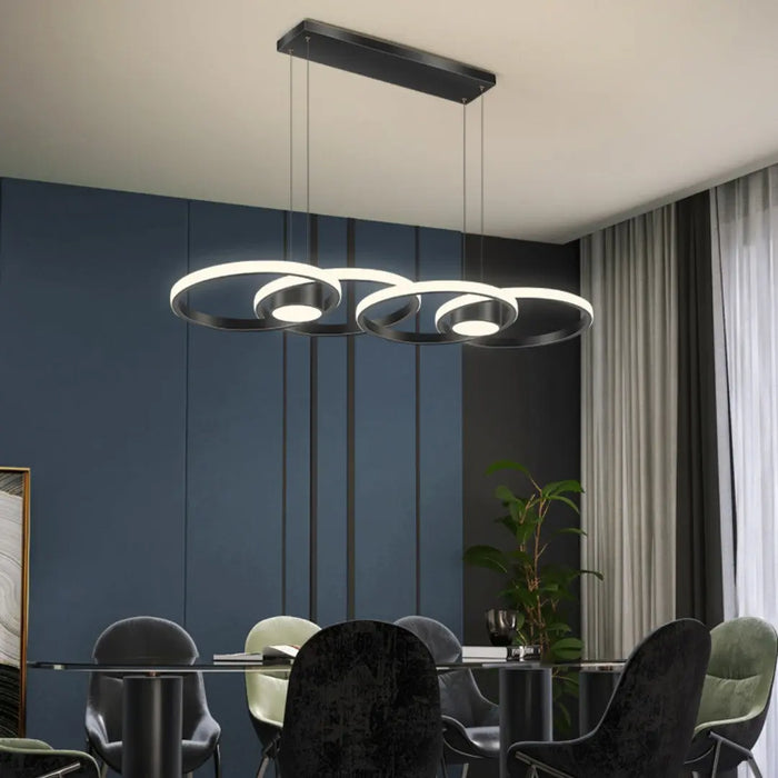 Modern Circular LED Pendant Light – Sculptural Dining & Living Illumination HomeWares – Modern Lighting & Ambience