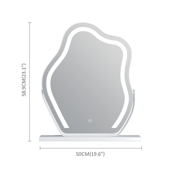 LED Vanity Makeup Mirror with Smart Control - Perfect Viewing!