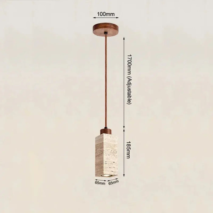 Japanese Wabi Sabi Yellow Marble Chandelier - E27 Pendant Lamp HomeWares Hub