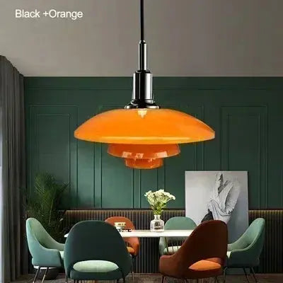 Danish Designer Dish Glass Pendant Light - Three-Layer Fixture homewares