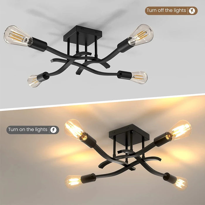 Nordic Minimalist LED Ceiling Light Fixture, Modern Design