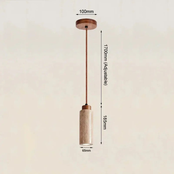 Japanese Wabi Sabi Yellow Marble Chandelier - E27 Pendant Lamp HomeWares Hub