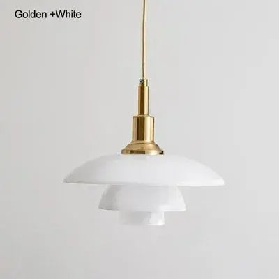 Danish Designer Dish Glass Pendant Light - Three-Layer Fixture homewares