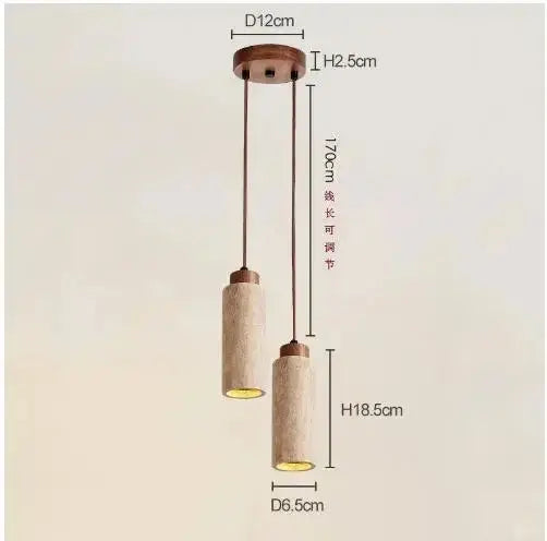 Japanese Wabi Sabi Yellow Marble Chandelier - E27 Pendant Lamp HomeWares Hub