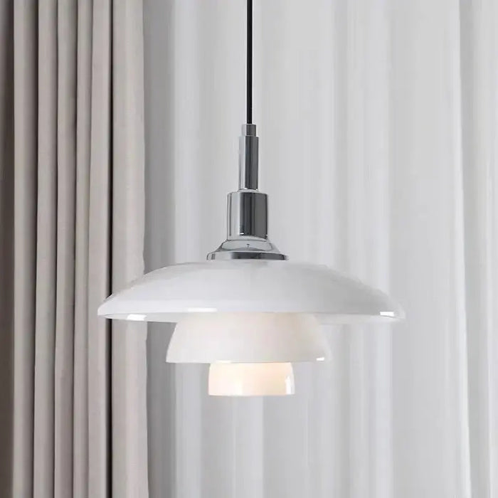 Danish Designer Dish Glass Pendant Light - Three-Layer Fixture homewares