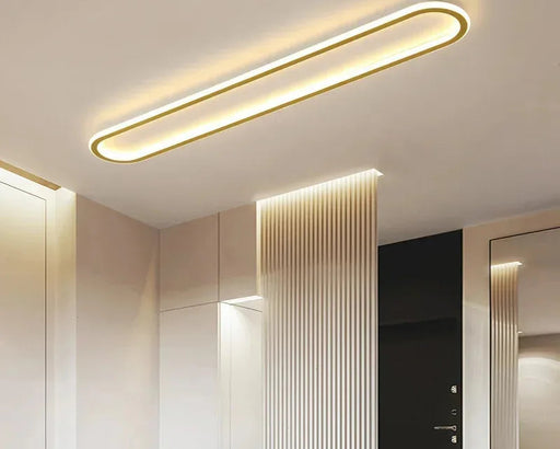 Modern ceiling light fixture in a room with 'homeWares' branding.