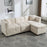 L-Shaped Storage Sofa with Ottoman – Cozy Comfort for Apartments