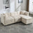 L-Shaped Storage Sofa with Ottoman – Cozy Comfort for Apartments