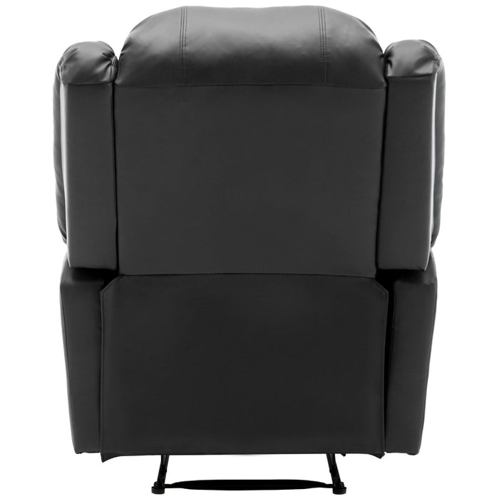 Elderly Recliner Chair – Adjustable Comfort & Storage – Black
