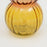 Gleaming Orange Bubble Vase - Unique Handcrafted Elegance