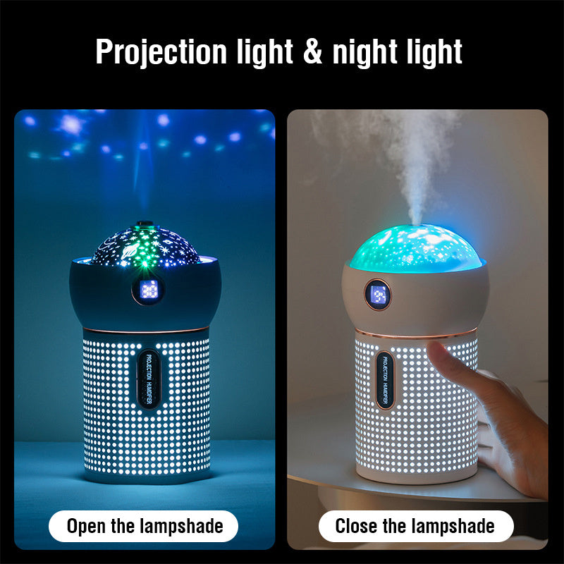 Aroma Mist Projector: Humidifier & Diffuser for Relaxation