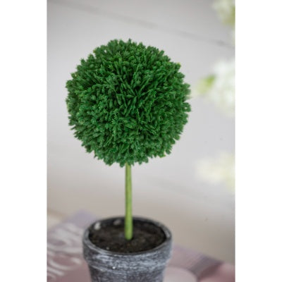 Mini Faux Boxwood Topiaries - Lush Decor for Any Space