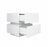 White Glossy LED Nightstand with Bluetooth Control – Modern Design for Stylish Bedrooms