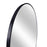 32" Black Metal Framed Round Bathroom Mirror – Modern Elegance