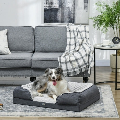 Calming Dog Bed for Medium Pups - PawHut Comfort Haven