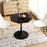 Modern Octagonal Coffee Table - Chic Black Marble Design, Ideal for Small Spaces