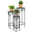 Elegant Ceramic-Topped Flower Stand Set for Garden Bliss