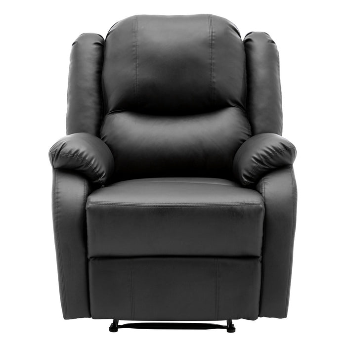 Elderly Recliner Chair – Adjustable Comfort & Storage – Black