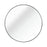 32" Black Metal Framed Round Bathroom Mirror – Modern Elegance
