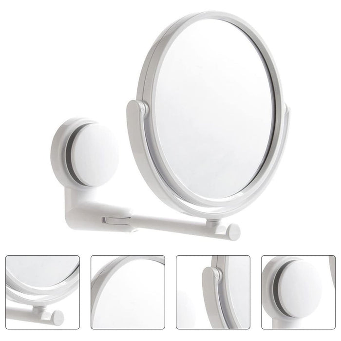 Swivel Bath Suction Mirror - Double-Sided Makeup Essential