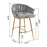 Chic Velvet Bar Stools Set - Ultimate Comfort for Modern Spaces