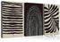 Minimalist wall art Stripe Canvas Wall Art Trio in Black, White & Beige HomeWares Hub