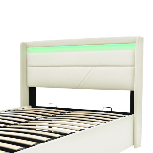 PU Doppelbett 140x200cm Mit Fernbedienung