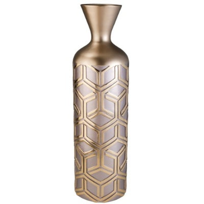 Rose Gold Decorative Vase - Majestic Home Accent for Elegance
