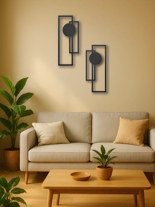 Minimalist Metal Wall Art Set - Elegant Décor for Modern Homes