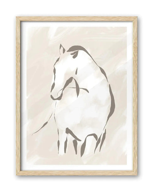 Oak Essence Abstract Horse Art 12x16 HomeWares Hub
